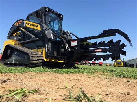 high flow skid steer trencher|skid steer trenchers for sale.